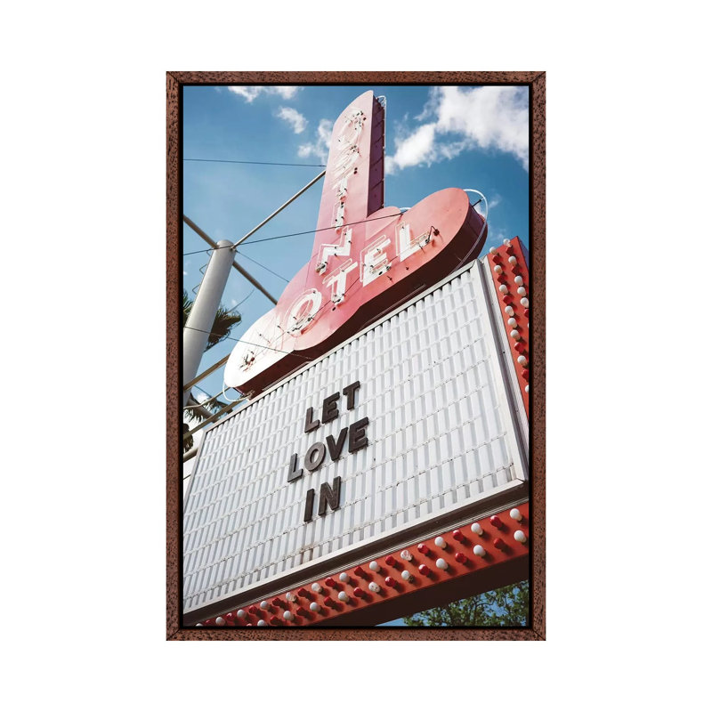 Let Love In II by Bethany Young - Print on Canvas, Classic Brown Wood Framed, 101.6cm H x 66.04cm W x 3.81cm D