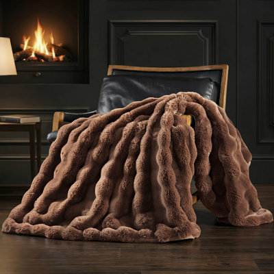 Ridgeline Faux Fur Throw Blanket