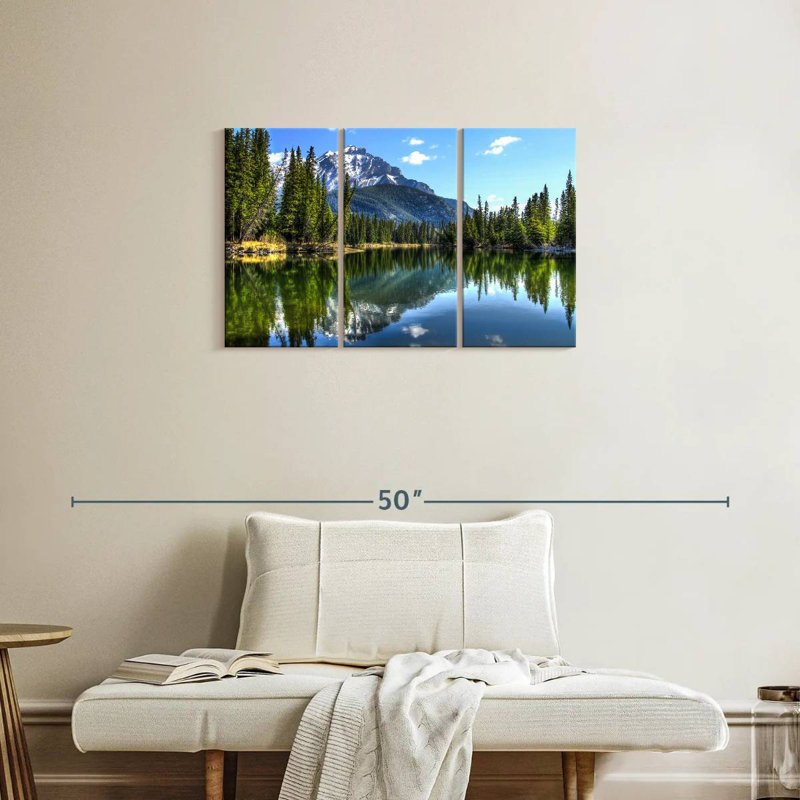 " Banff National Park " 3 - Pieces, 20" H x 33" W x 1.25" D