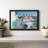 " Mykonos Seaside Cafe Canvas Print "-101456010