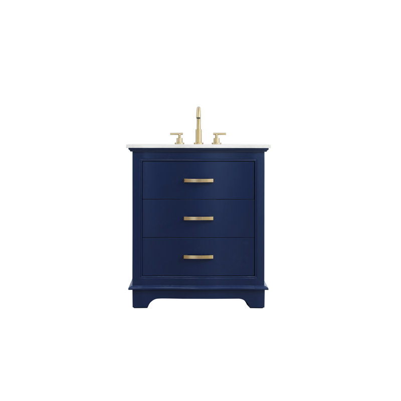 Knox 30 inch Single Bathroom Vanity, Blue