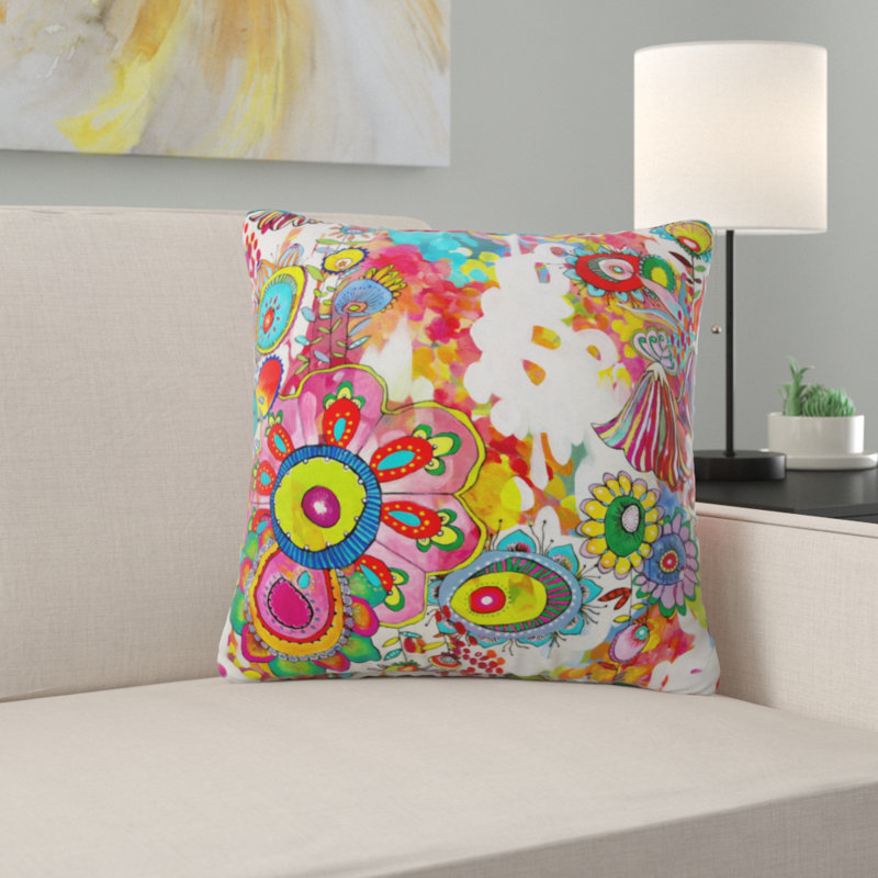 Housse et insert de coussin décoratif carré Stephanie Corfee, 16 po x 16 po