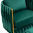 Misheel Velvet Barrel Chair with Ottoman-663396597