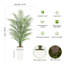Palmier artificiel dans un grand pot de fleurs blanc-1700670281