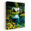 «Vibrant Woodland Stream Peaceful Serene Tranquil Lily Forest Landscape», art mural-129145356