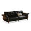 Canapé modulaire noir en similicuir-880517576-880517578