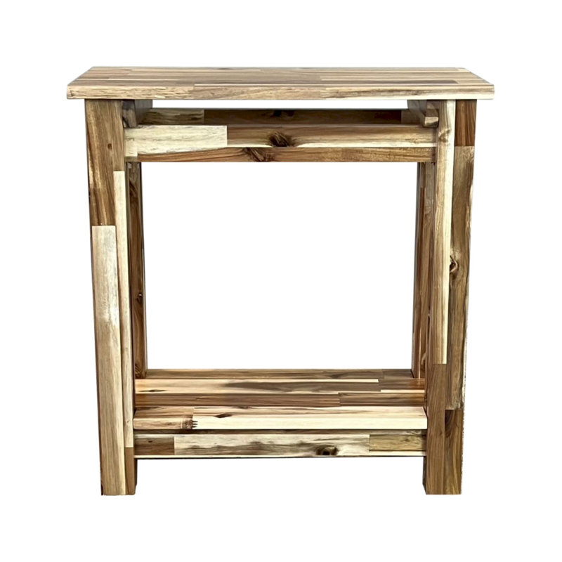 Damius Solid Wood End Table, Natural