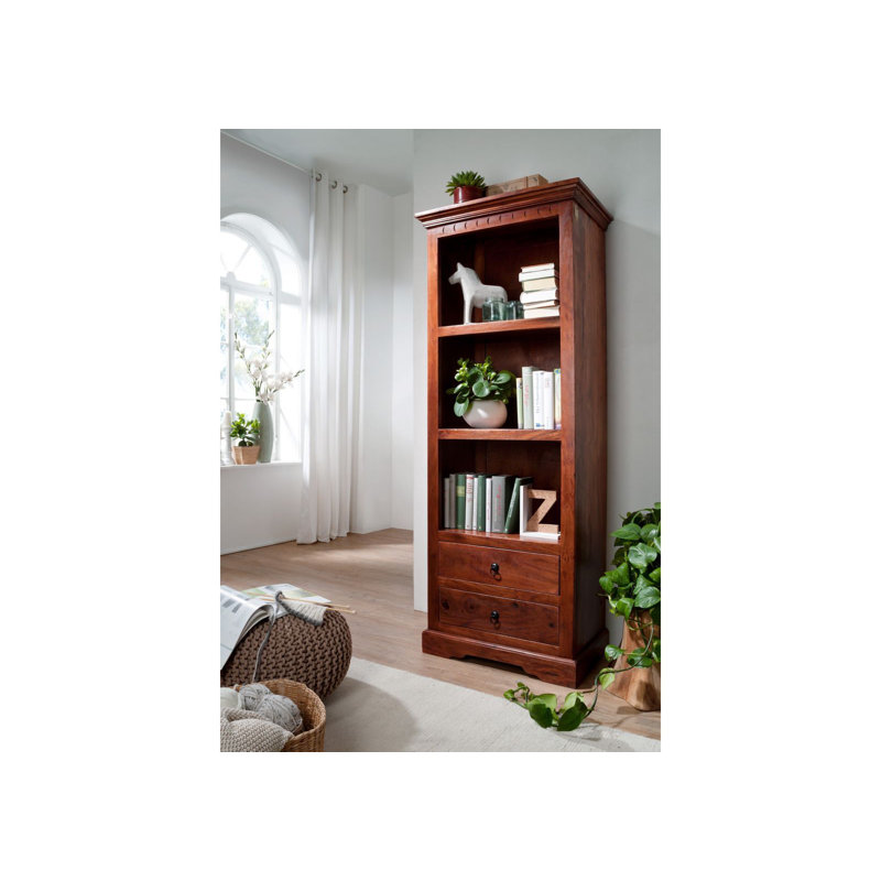 Oxford 178 cm H x 68 cm W Solid Wood Standard Bookcase