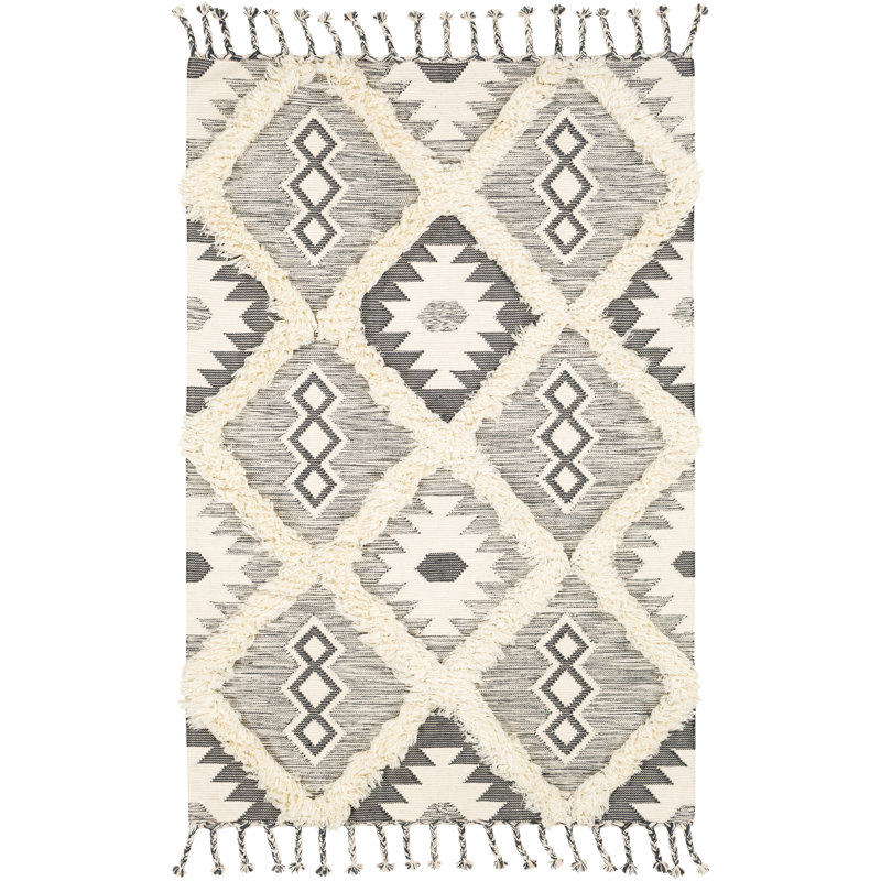 Jovia Wool Southwestern Indoor Rug, Rectangle 6' x 9'
