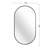 Black 20 X 28 Inch Metal Oval Mirror-771254850-771254853