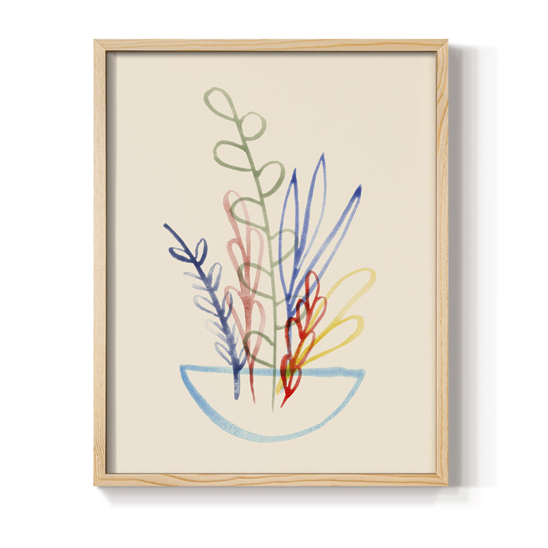 Fun Bunch I Framed Print - Solid Wood, 11" H x 9" W
