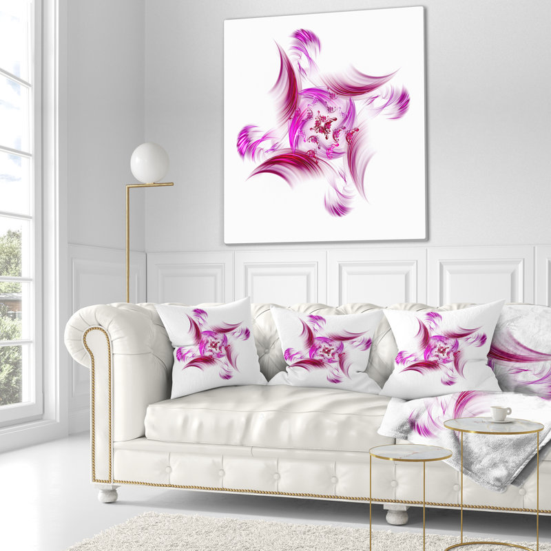 Couverture Rotation of Small Universe, L 59 po x L 71 po, Blanc / Mauve