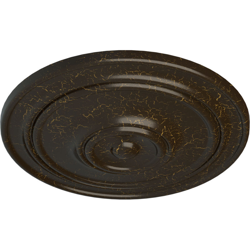 Médaillon de plafond classique Endurathane, 21 7/8 po x P 2 3/8 po (pour les auvents jusqu'à 5 1/2 po), finition pierre craquelée peinte à la main