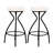 Modern Backless Bar Stools Set Of 2 Round Upholstered Counter Stools For Kitchen Island Velvet Dining Chairs (Creamy White)-171863307