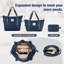 Ensemble de valise extensible avec sac de voyage 3 pièces Softside