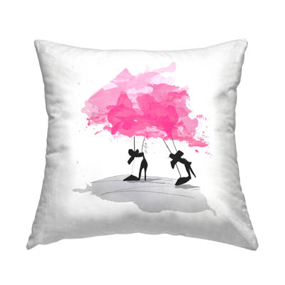 Polyester Throw Square Pillow Cover & Insert