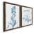 Toile avec cadre en noyer