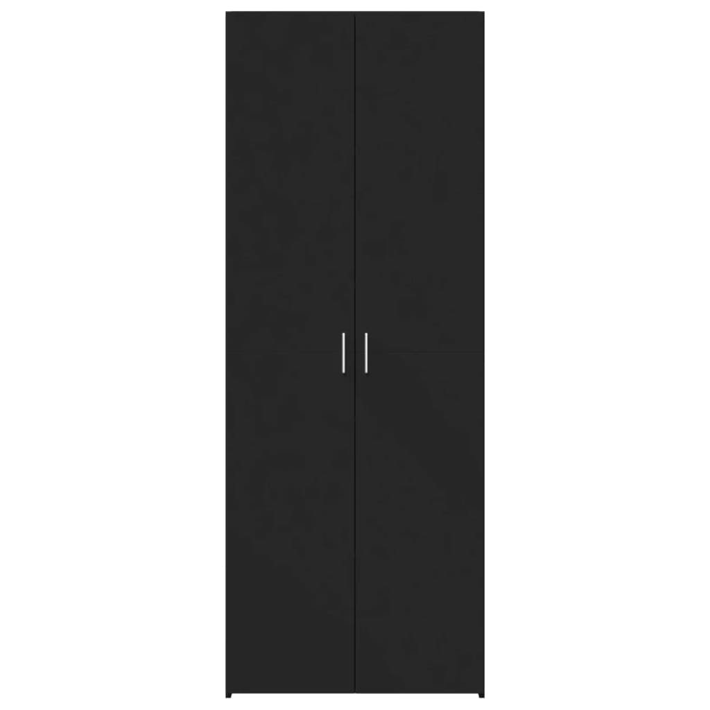 Vidaxl Highboard Schwarz 80X42,5X185 Cm Holzwerkstoff