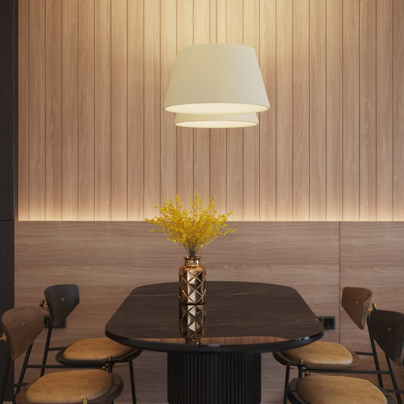 Delino 3 - Light White Dome Pendant