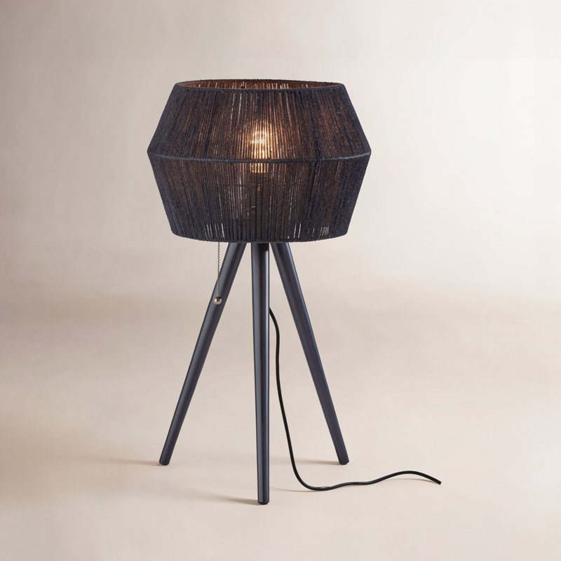 Lampe trépied Isona, Noir