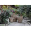 Pots de fleurs hauts en grès à bord roulé, lot de 3 - Intérieur/Extérieur
