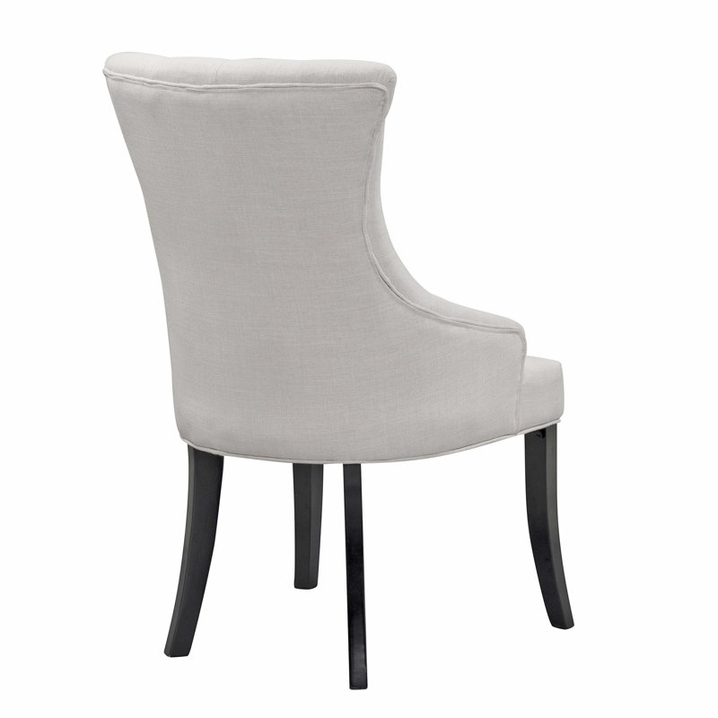 Chesterman 18.25'' H Tufted Upholstered Side Chair, Beige