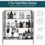 Armoire à pharmacie avec cadre en acier inoxydable 24 po x 26 po pour salle de bain, organisateur de rangement mural avec portes doubles, argent