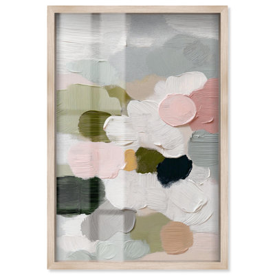 «Field of Soft Colors I Green Decor Shadowbox» par Art Remedy