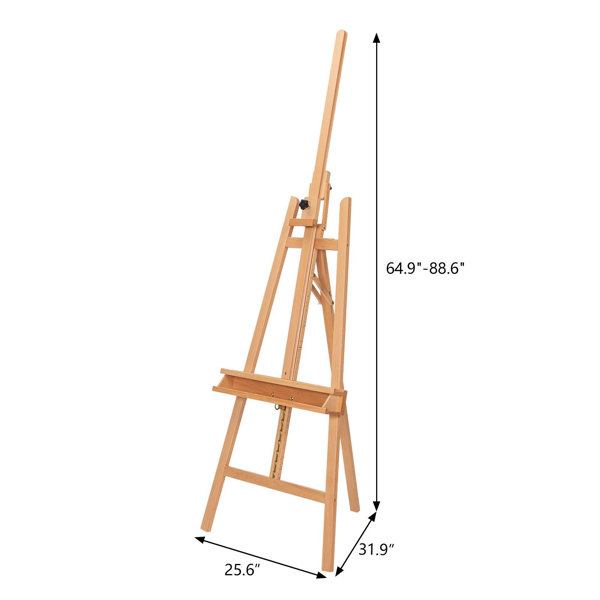 Aleana Fleur De Lis Living Folding Adjustable Metal Tripod Easel