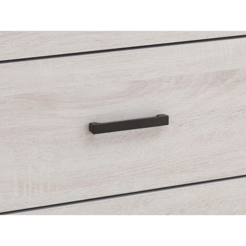 Geary Coastal White Rectangular 4-Drawer Chest, White Washed