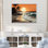 Beach Silhouettes In The I, reproduction d'art sur toile