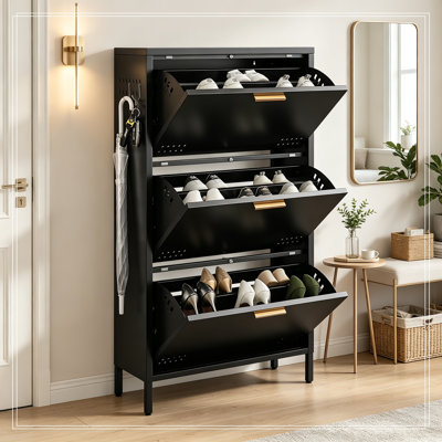 Armoire Tilen avec 3 tiroirs rabattables
