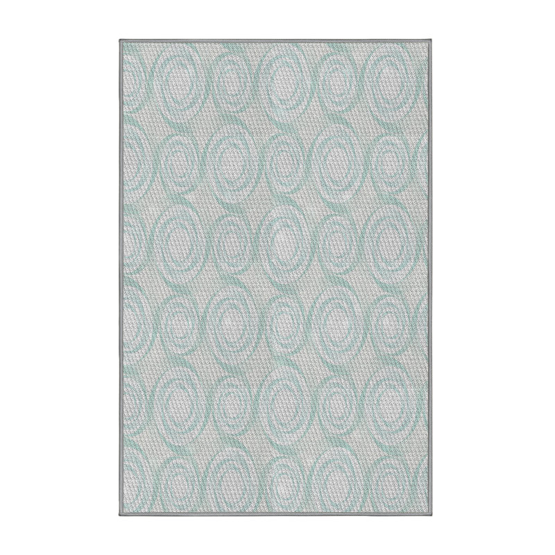 Geometric Indoor Rug, Rectangle 2' x 5'