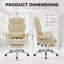 Fauteuil de direction ergonomique en cuir avec repose-pieds, dossier haut et accoudoirs rembourrés pour un confort et un style optimaux.