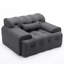 Fauteuil d'appoint surdimensionné et capitonné Kapedes-1228824086