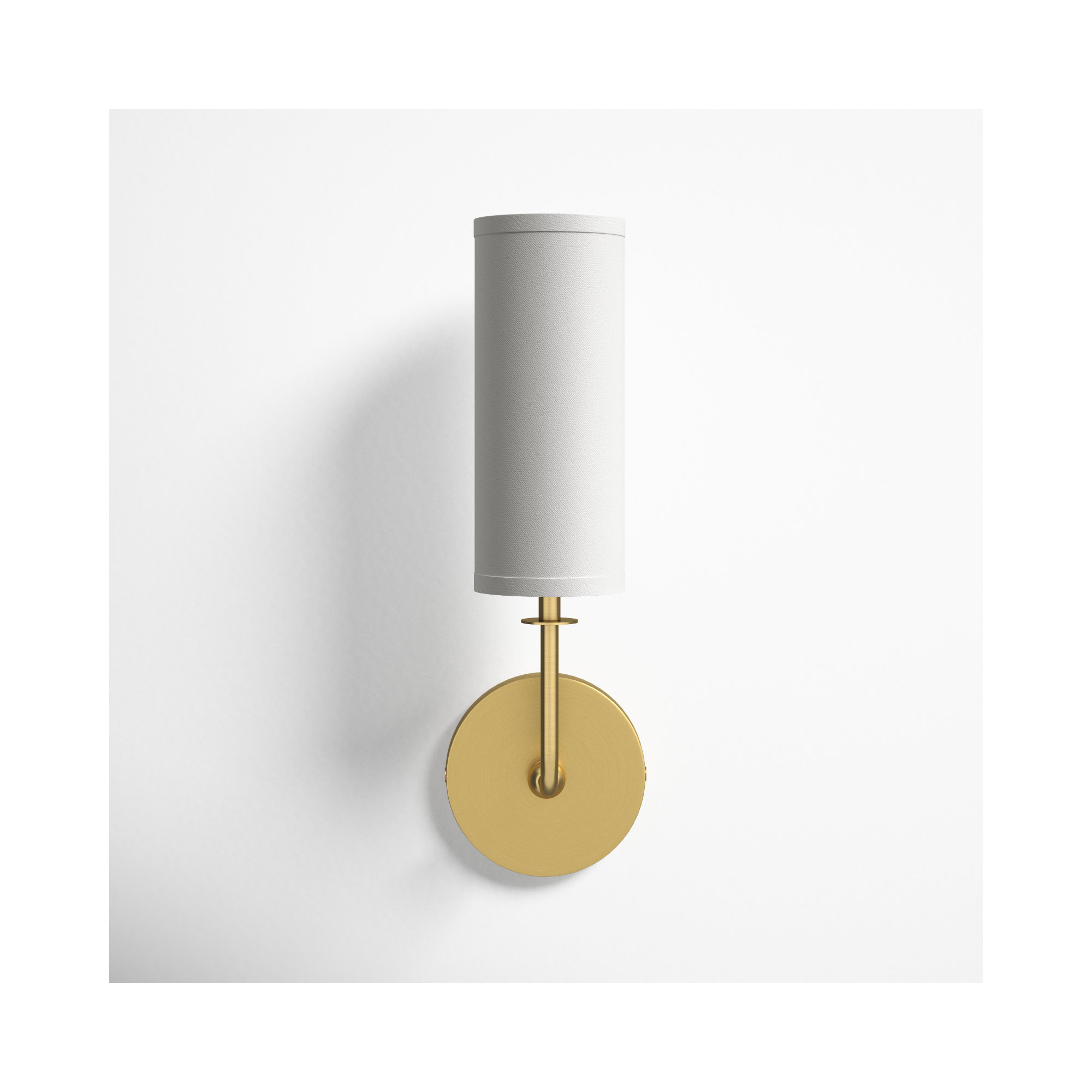 Jordan Single Light Dimmable Armed Sconce, Brass