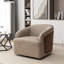 Fauteuil demi-tonneau rotatif en simili cuir Andretta-1428319684