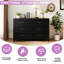 Commode 6 tiroirs en métal, commode de chambre moderne et robuste pour la chambre à coucher, le vestibule, le placard et le couloir-818506465