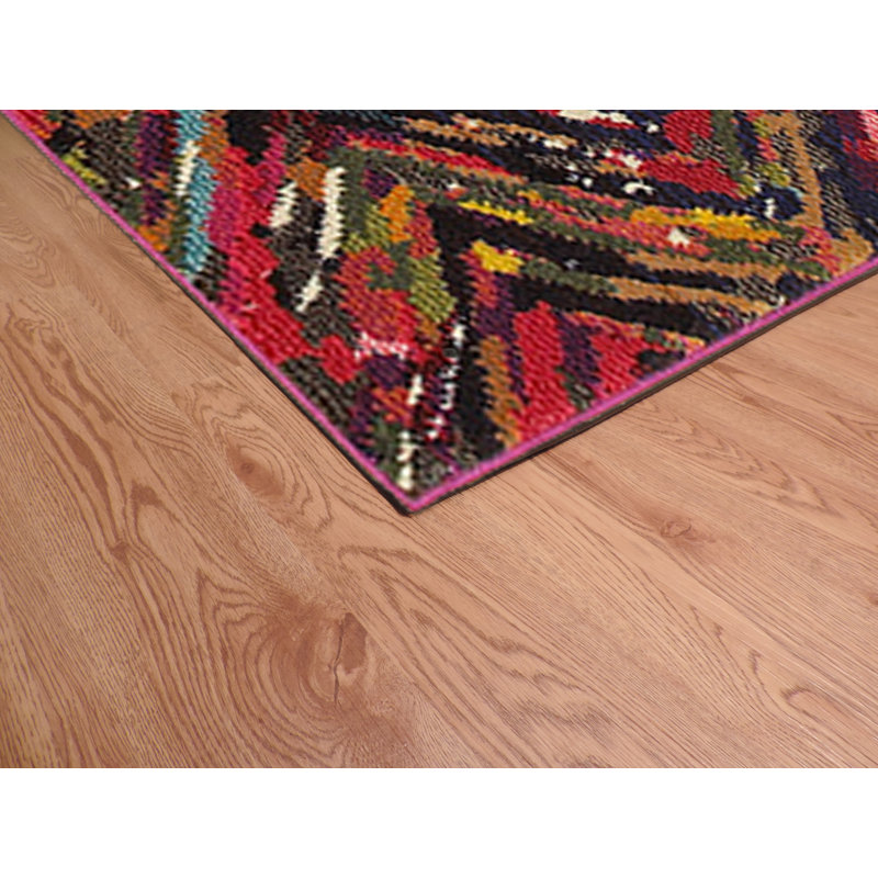 Jubilee Synthetic Chevron Indoor Rug, Rectangle 3'9" x 5'2"