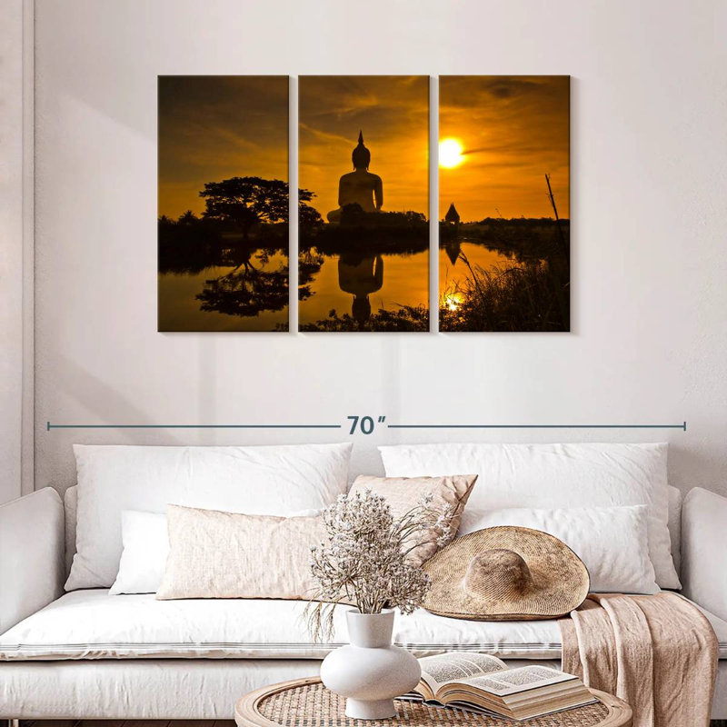 Adella Sunset Buddha, 28" H x 45" W
