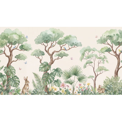 Papier peint floral aquarelle Shades Of Green