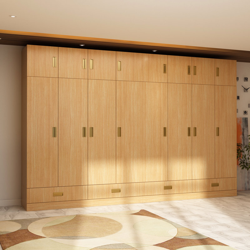126” Wide Multi-Door Combo Wardrobe With 4 Drawers
