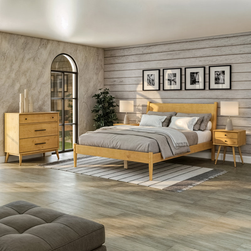 Grady Solid Wood Platform Bed