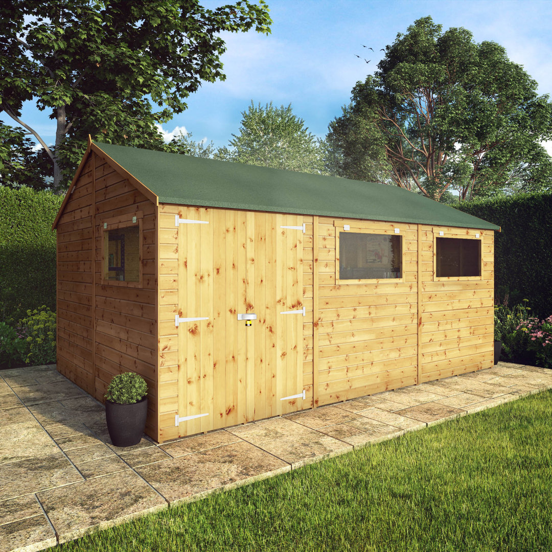 Mercia 15 x 10ft Premium Shiplap Reverse Apex Workshop