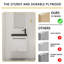 Ensemble de meuble-lavabo mural simple 20 po Jebria