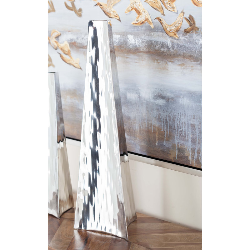 Vase de plancher en acier inoxydable Ousmane, H 22 po x l 7 po x p 6 po