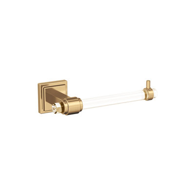 Allen Roth Harlow Gold Wall Mount Single Post Toilet Paper Holder | 161-HARTP-ARBG - View #2