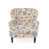 Mélange de polyester beige floral est en rupture de stock