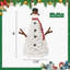 4ft Pre-lit Christmas Tree with 100 Lights, Snowman-Shaped Artificial Christmas Tree
