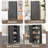 Metal Storage Cabinet, Kitchen Pantry Cabinet With Adjustable Shelves For Kitchen, Living Room, Dining Room And Office-875484425